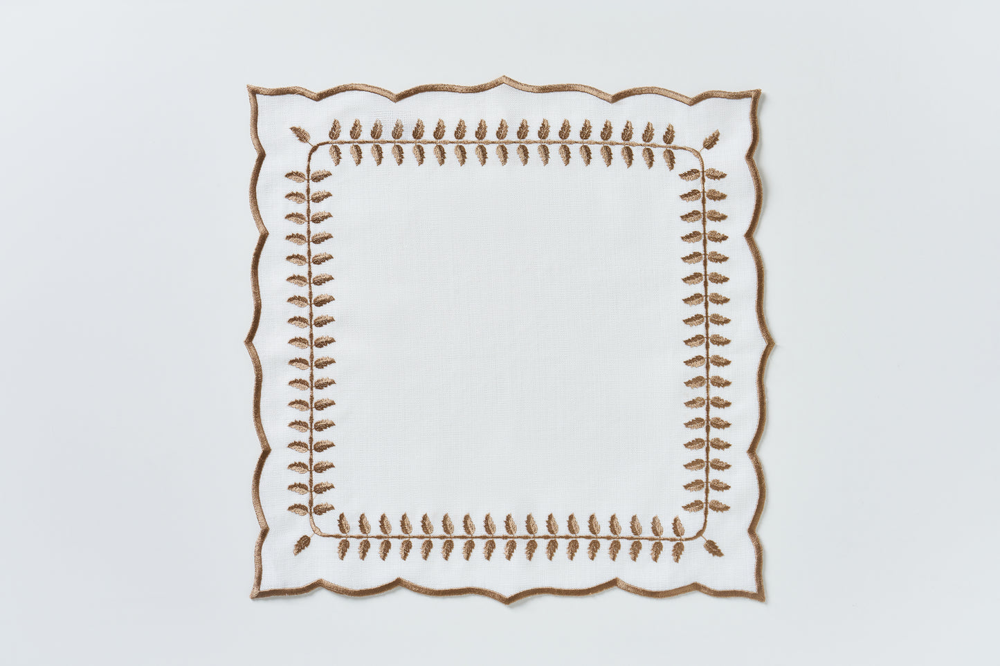 Leaf Brown Square  Napkin