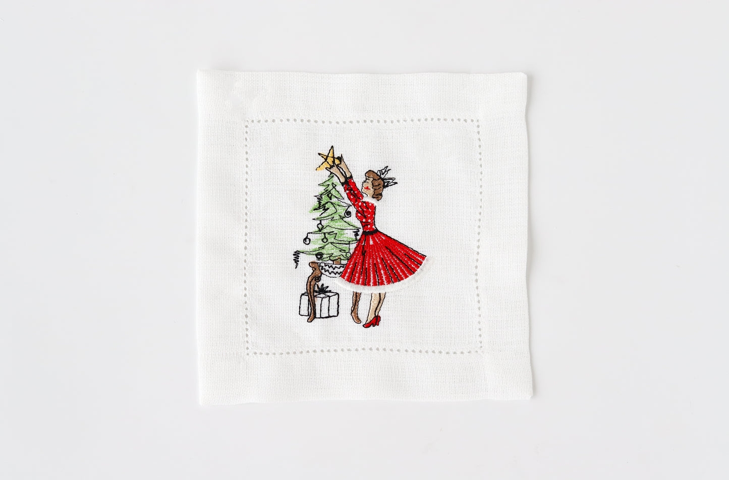 Çam ağacı desenli kokteyl peçete